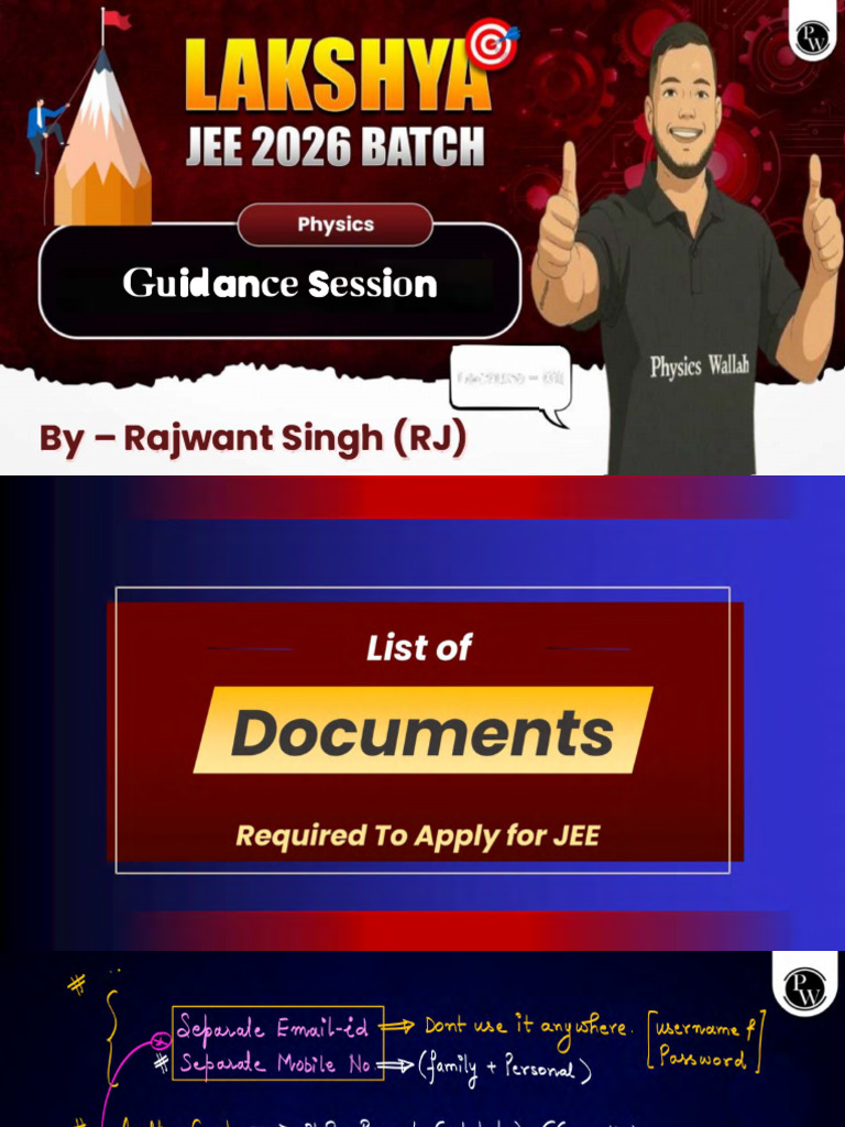 Guidance Session Class Notes | PDF