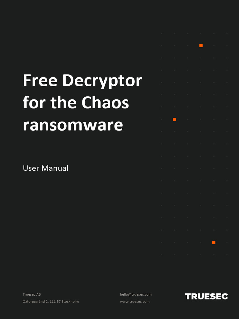 User Manual Chaos Decrypt or | PDF