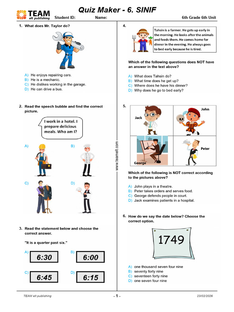 6th Grade 6th Unit | PDF