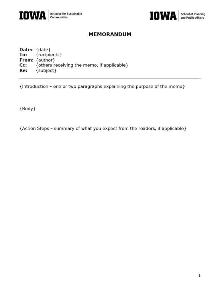 SPPA Capstone Memo Template | PDF