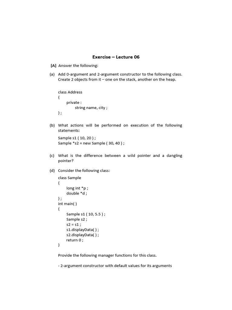 Exercise | PDF