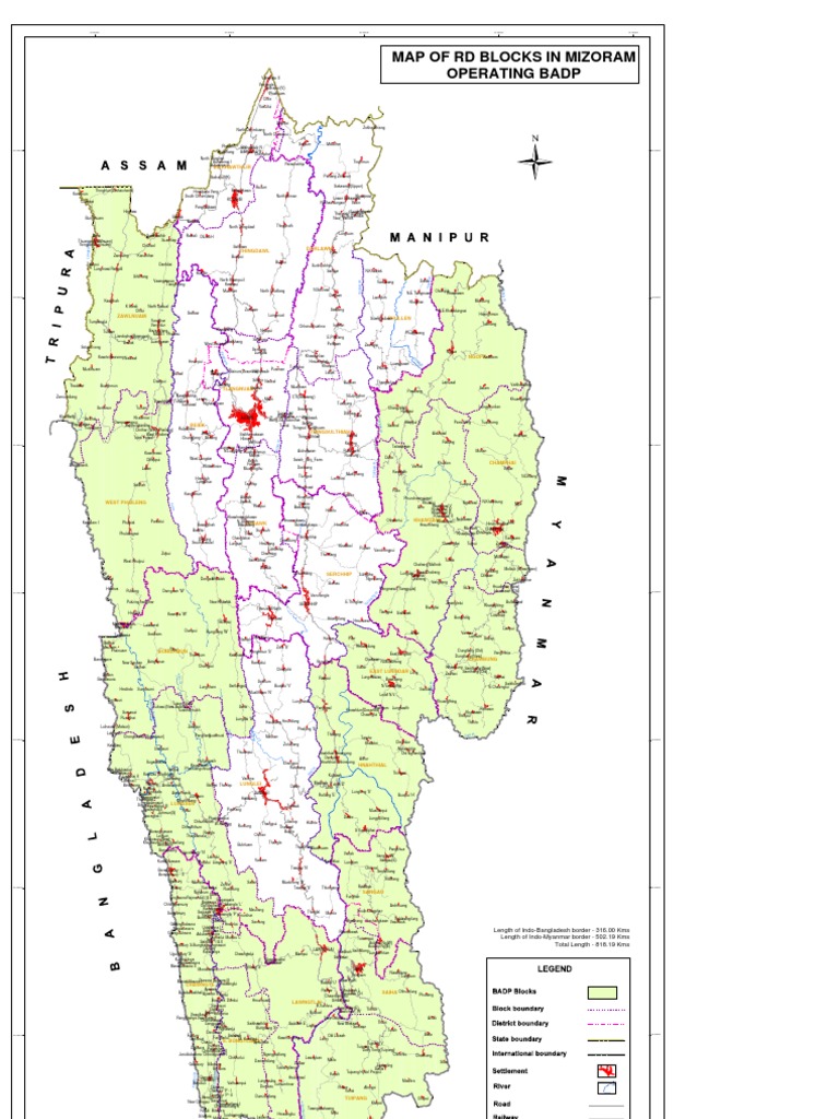 Mizoram Map | PDF