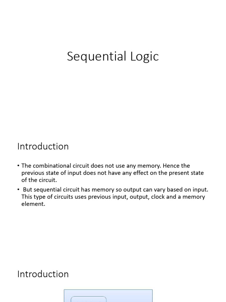 6 Sequential Logic | PDF | Electrical Engineering | Integrated Circuit