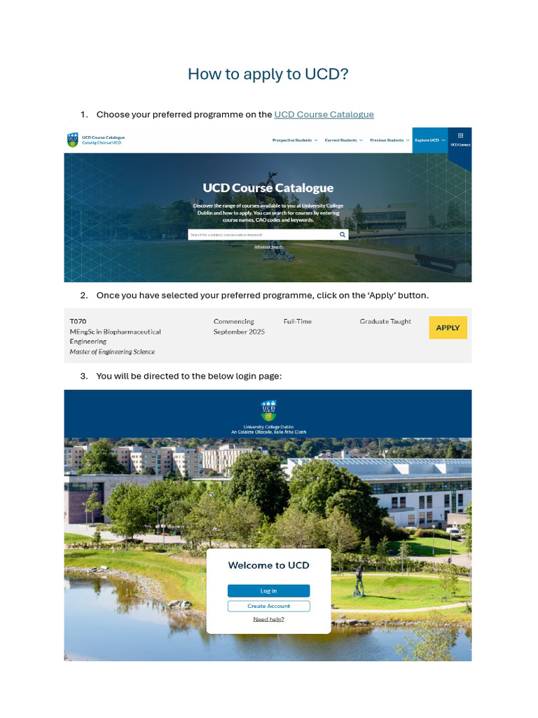 Apply to Ucd | PDF