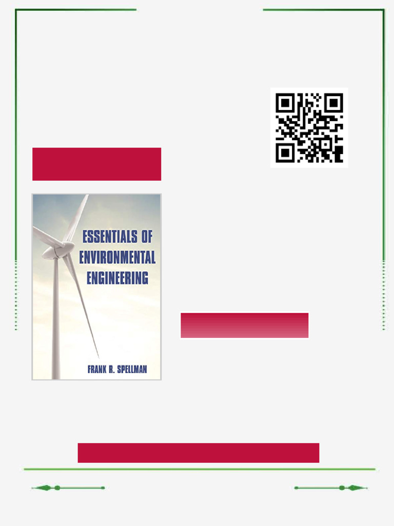 Essentials of Environmental Engineering Frank R. Spellman Ebook ...