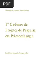 1º Caderno de Projetos de Pesquisa em Psicopedagogia