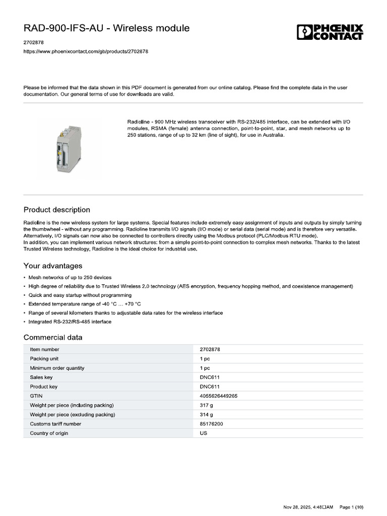Rad 900 Ifs Phoenix | PDF