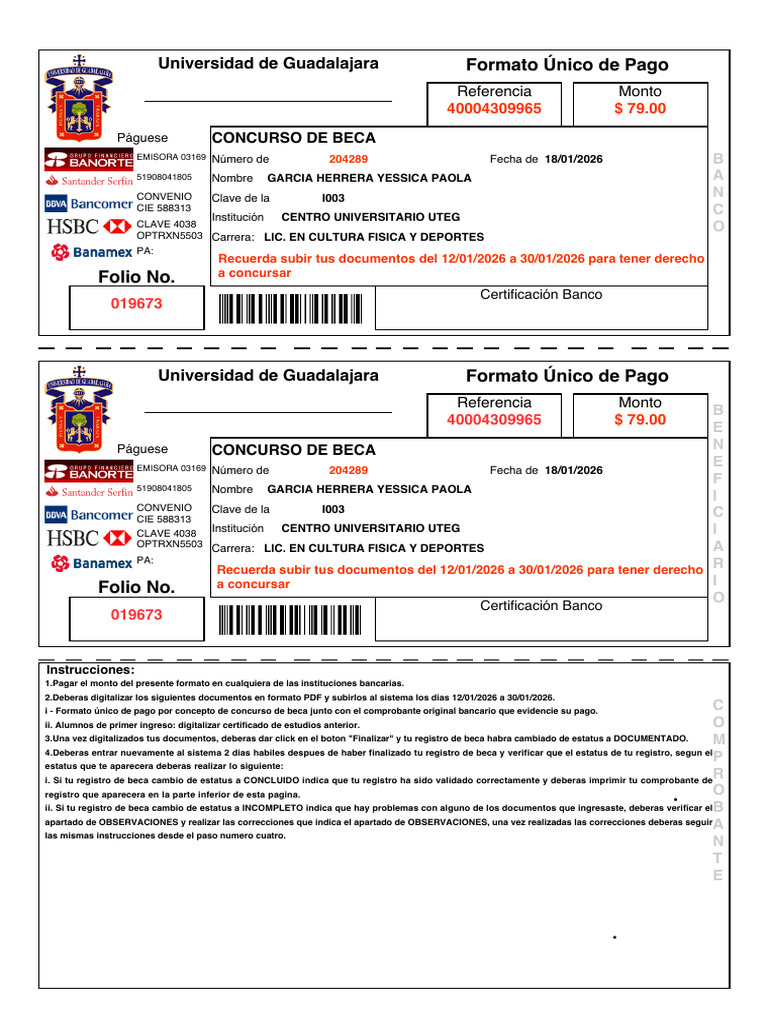 Orden de Pago | PDF