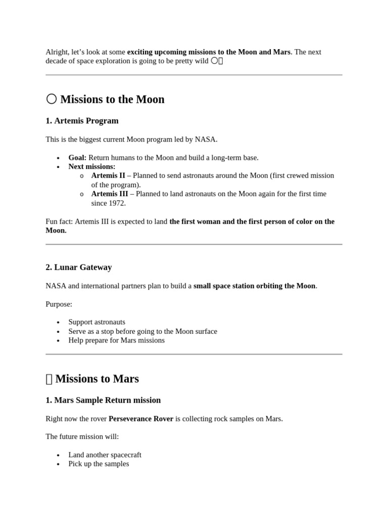 Space Exploration Is Full of Wild | PDF | Moon | Nasa