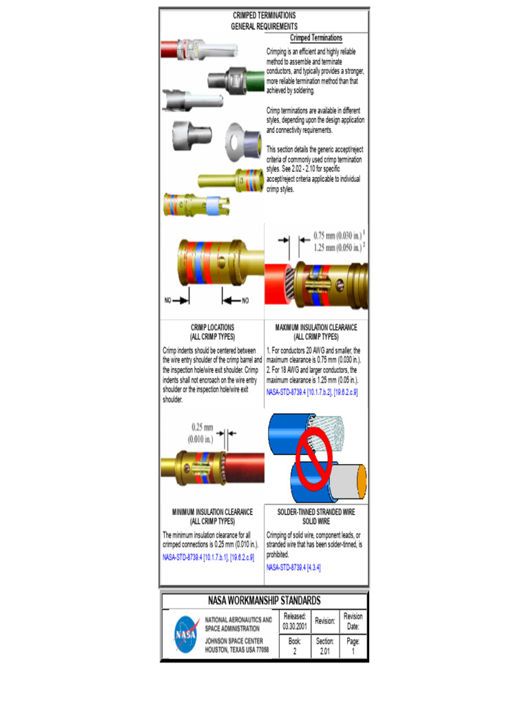 Crimped Terminations General Requirements | PDF | Wire | Insulator ...
