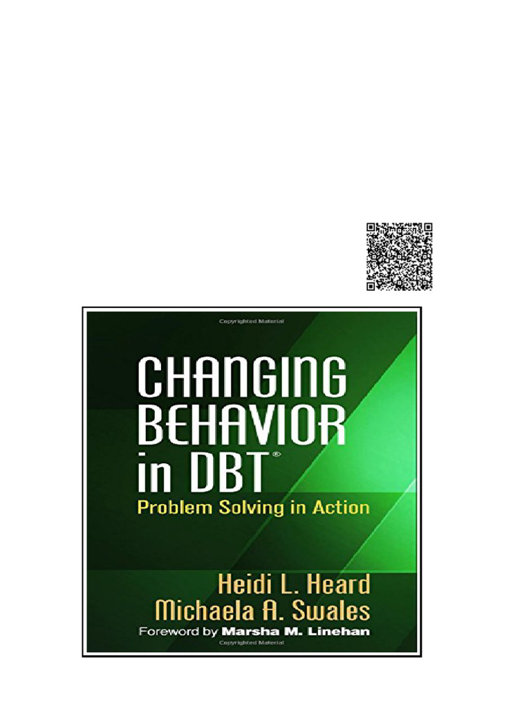 Changing Behavior in DBT Problem Solving in Action 1st Edition Heidi L ...