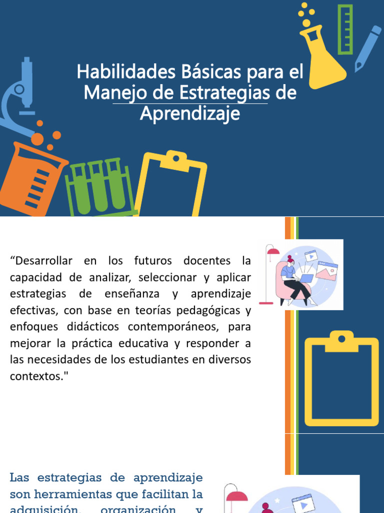 Habilidades Básicas para El Manejo de Estrategias de | PDF ...