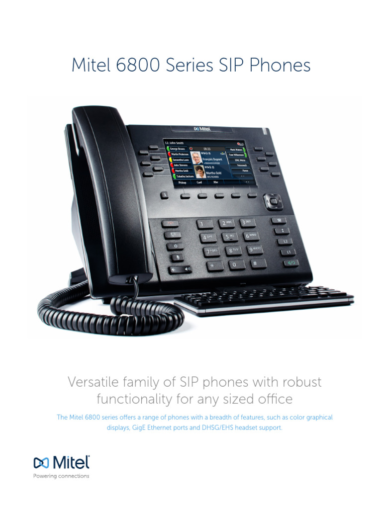 6800 IP Phones | PDF | Telephone | Computer Keyboard
