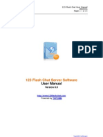 123 Flash Chat Server Software: User Manual