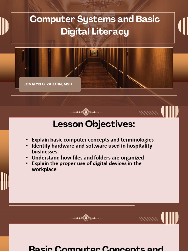 UNIT 2 Basic Computer Concepts | PDF | Computer File | Operating System