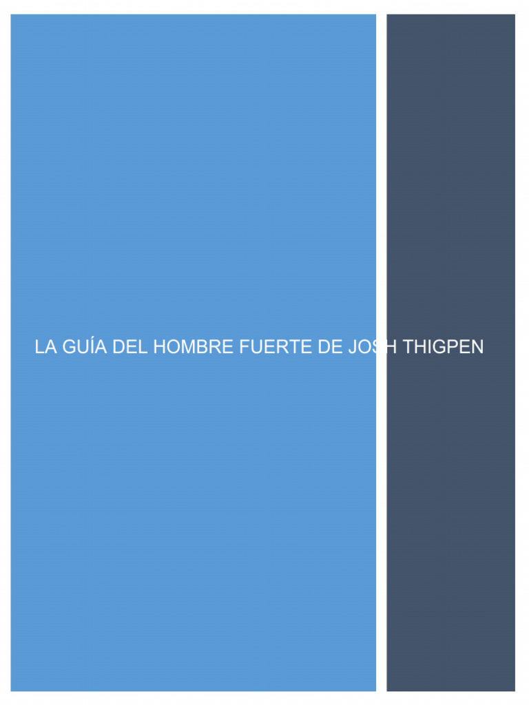 La Guia Josh Thigpen | PDF