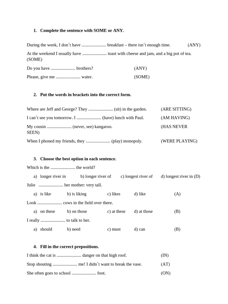 MOCKTEST_LanguageInUse_2020 | PDF