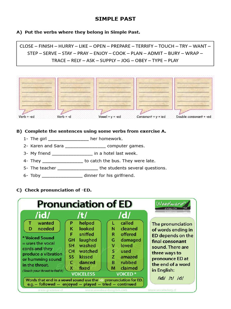 Simple Past Revision | PDF