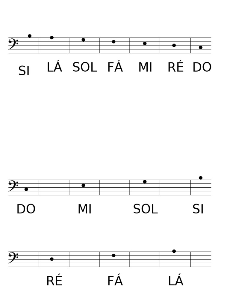 Notas Clave Fá | PDF