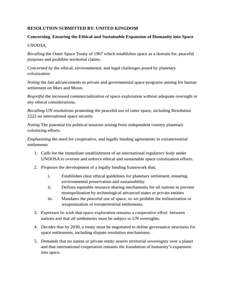 Resolution Mun | PDF