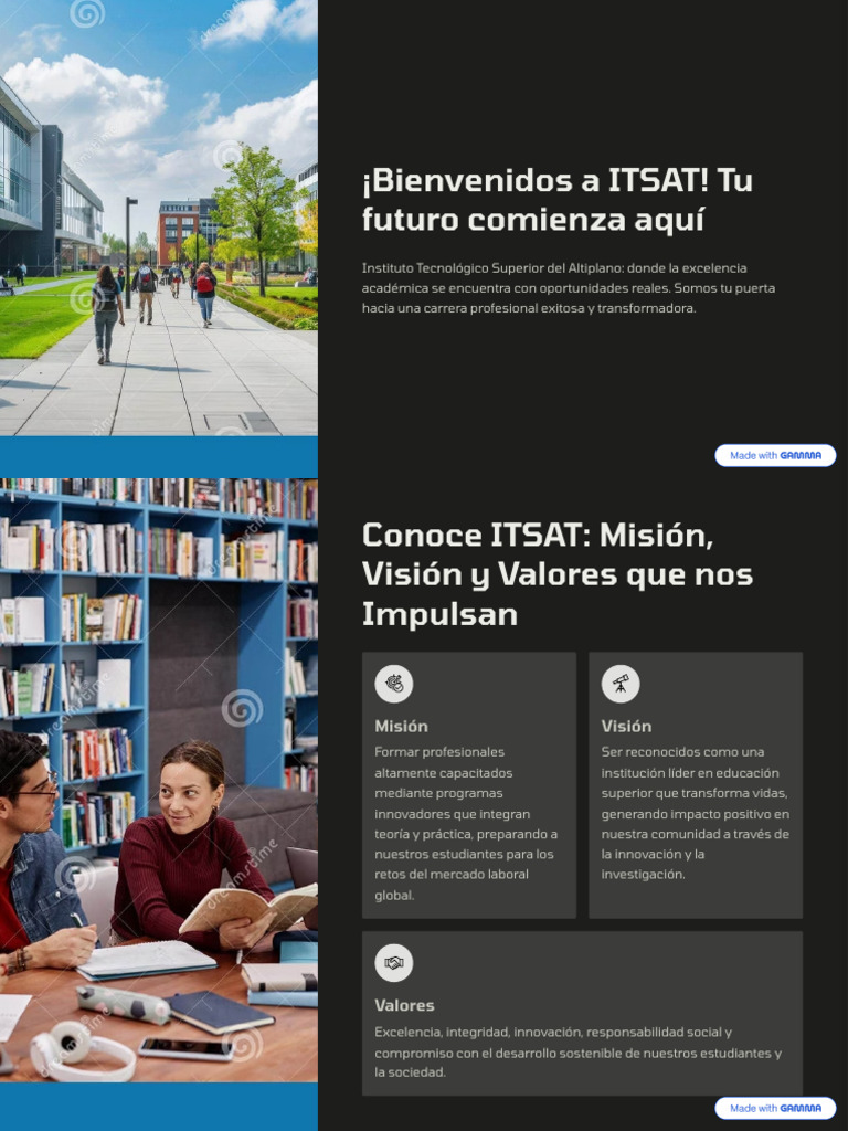 Bienvenidos A ITSAT Tu Futuro Comienza Aqui | PDF | Iniciativa empresarial
