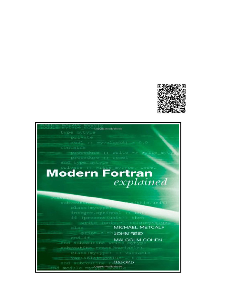 Modern Fortran Explained 4th Edition Michael Metcalf | PDF | Integer ...