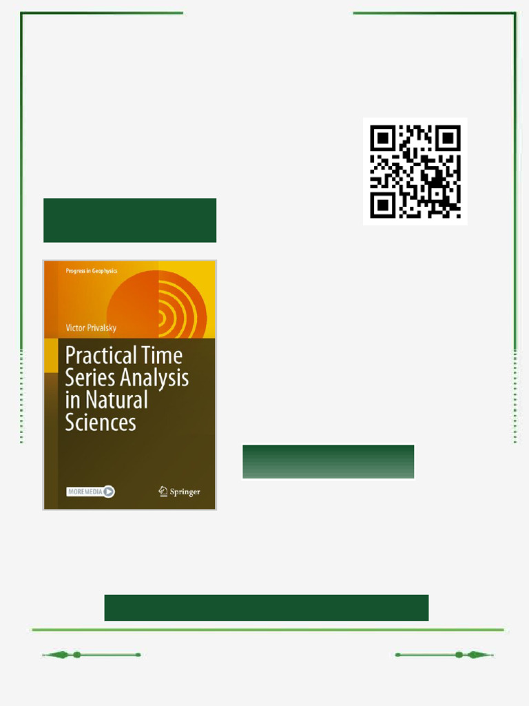 Practical Time Series Analysis in Natural Sciences 1st Edition Victor ...