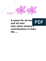 A Poem For All Women & Men