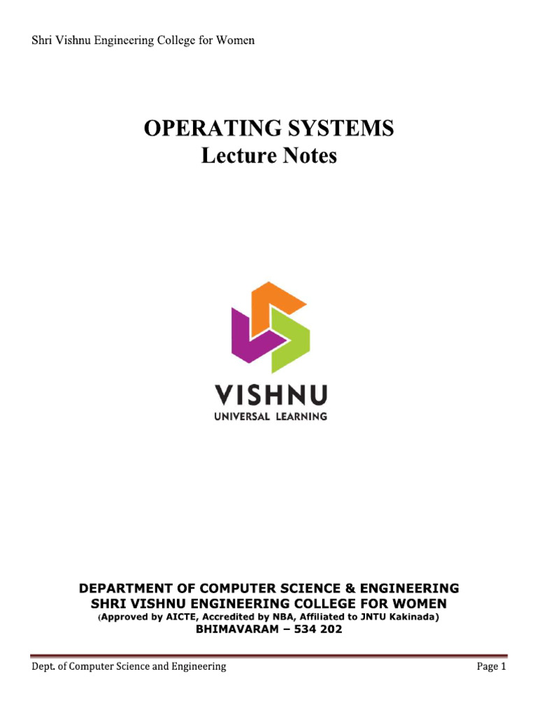 Operating System 2 | PDF