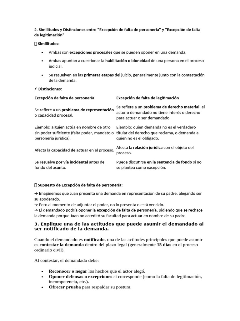 Respuestas para El Primer Parcial | PDF | Jurisdicción | Demanda judicial