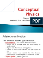 Chapter Three Notes: Newton's First Law of Motion - : Inertia