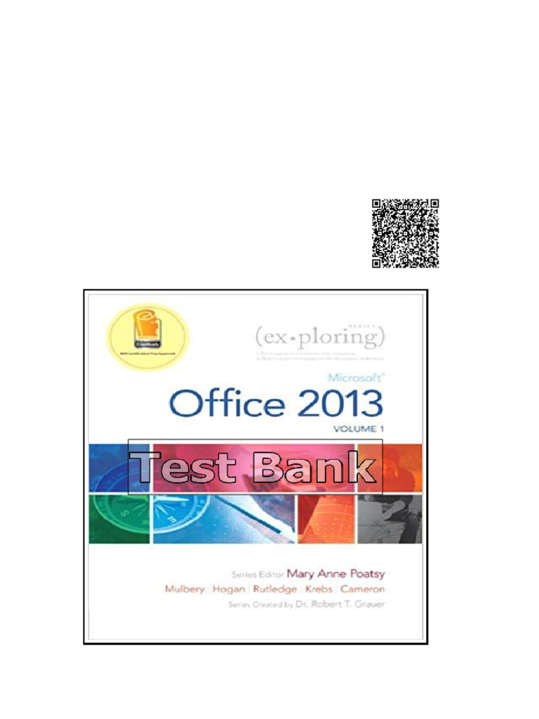 Exploring Microsoft Office 2013 Volume 1 1st Edition Poatsy Test Bank ...