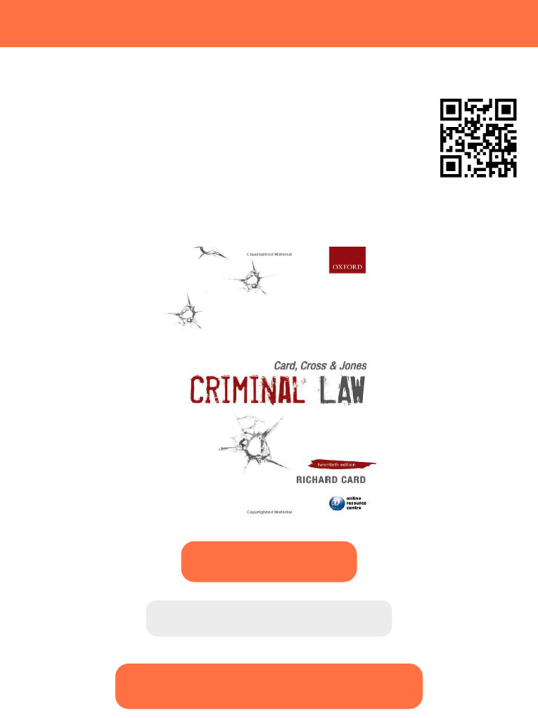 Card Cross Jones Criminal Law 20th Edition Richard Card ebook testbank ...