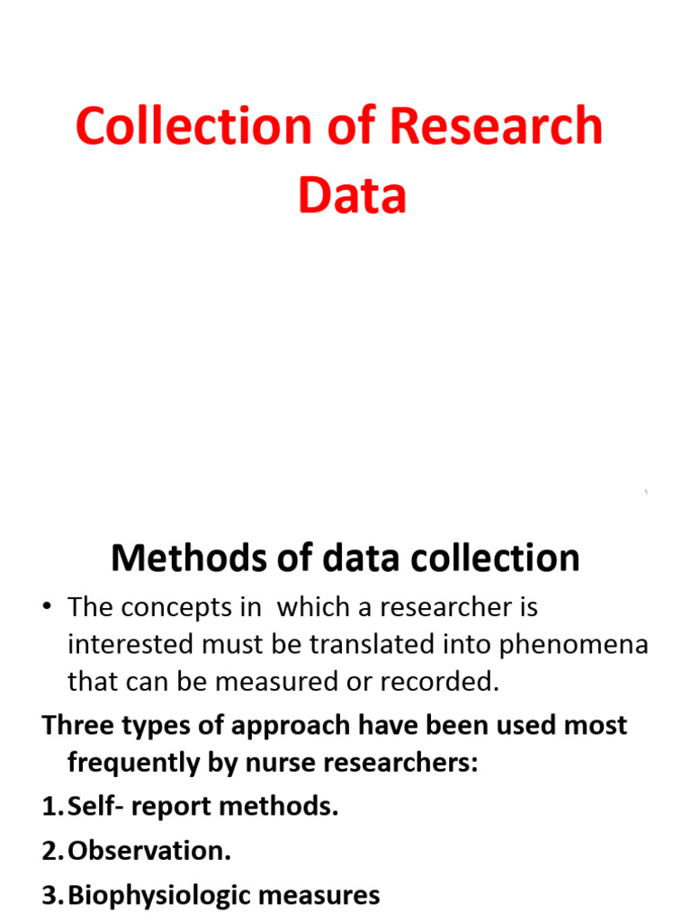 Data Collection - Merged | PDF | Validity (Statistics) | Observation