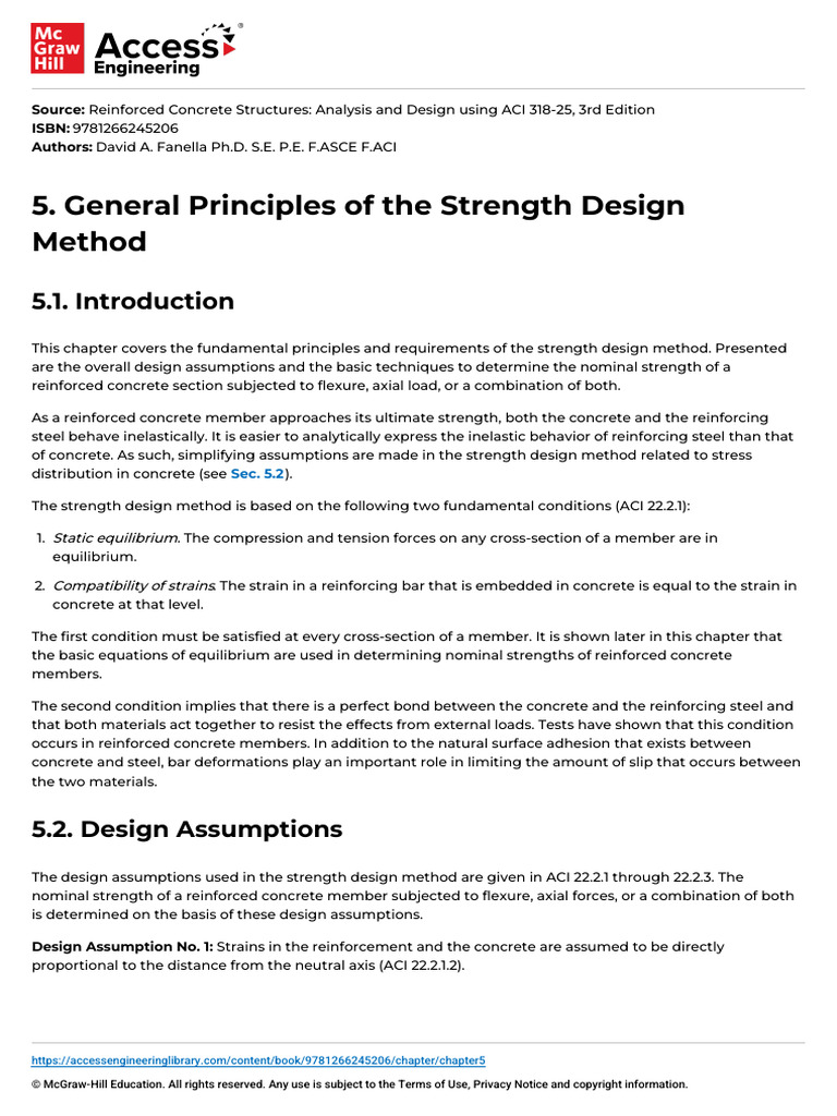 5 General Principles of The Strength Design Method | PDF | Deformation ...
