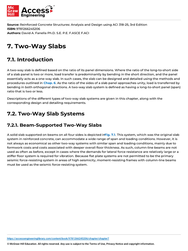 7 Two Way Slabs | PDF | Bending | Beam (Structure)