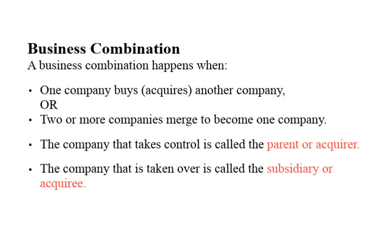 Business Combination | PDF