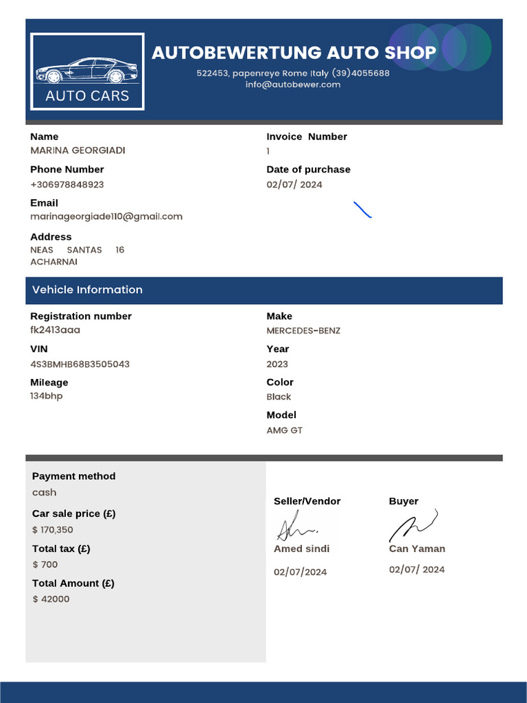 Car Purchase | PDF