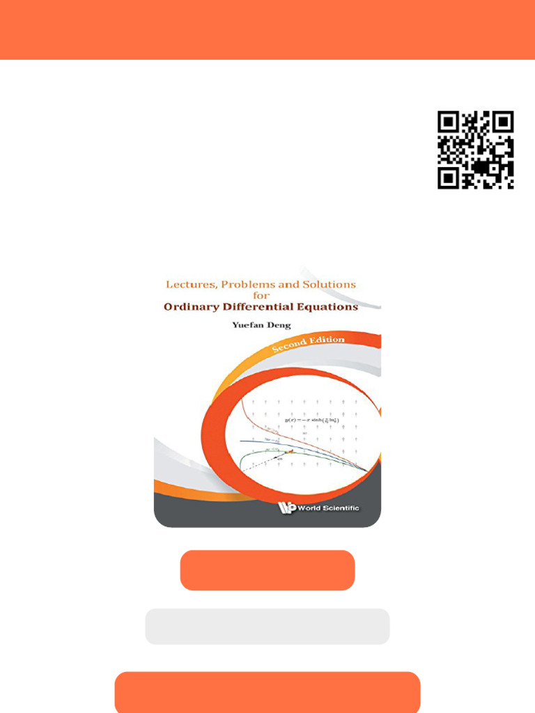 Lectures Problems And Solutions For Ordinary Differential Equations ...