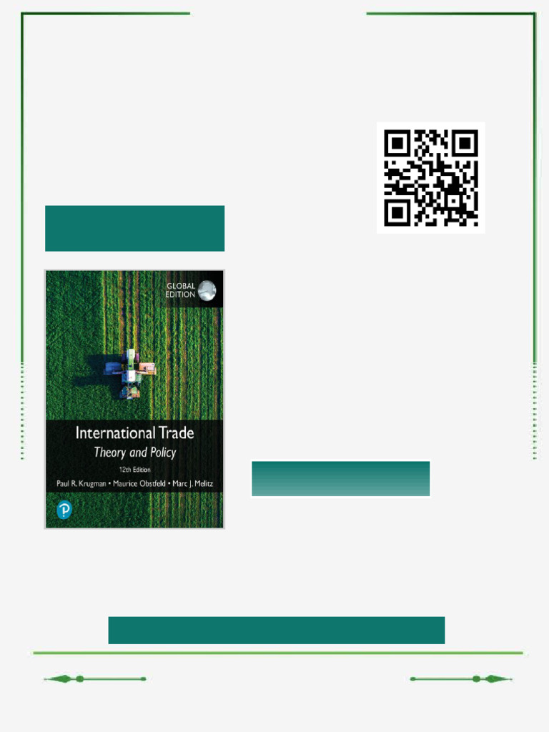 International Trade: Theory and Policy, Global Edition, 12th Paul