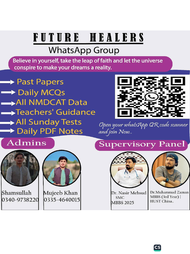 Qca Saturday Full Cource Test (Future Healers) | PDF