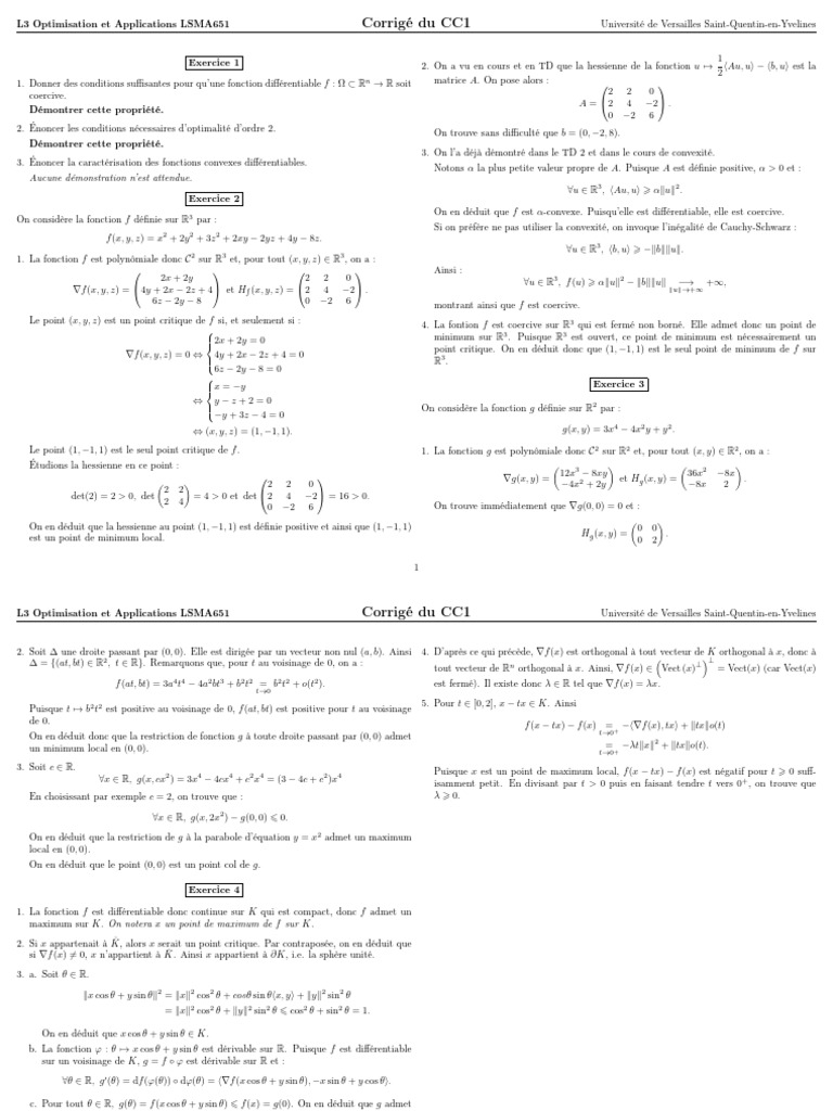 CC1 Corrige 23 24 | PDF | Calcul | Fonctionnalités et modélisations