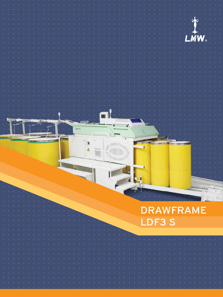 Drawframe LDF3 S | PDF | Bearing (Mechanical) | Mechanical Engineering