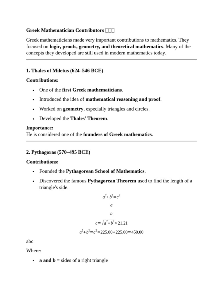 Mathematicians Contributors | PDF | Mathematics | Geometry