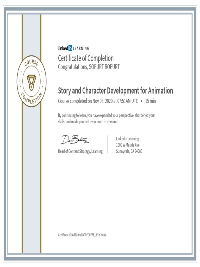 LinkedIn Learning Certificate2 | PDF