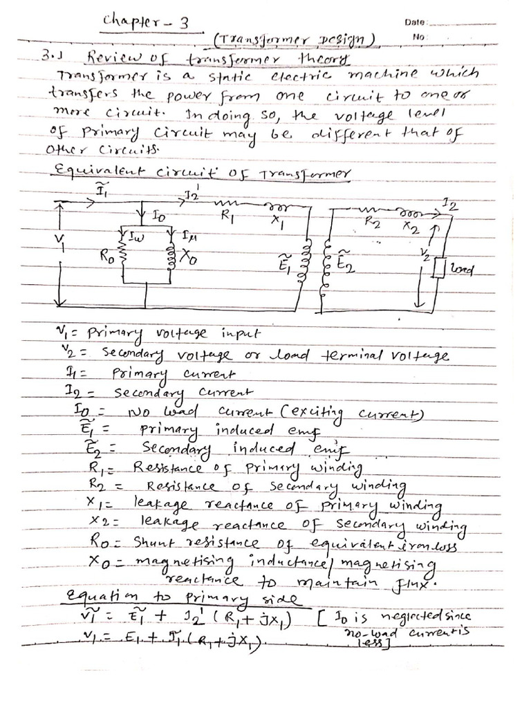 Electric Machine Design CH 3 2079 | PDF