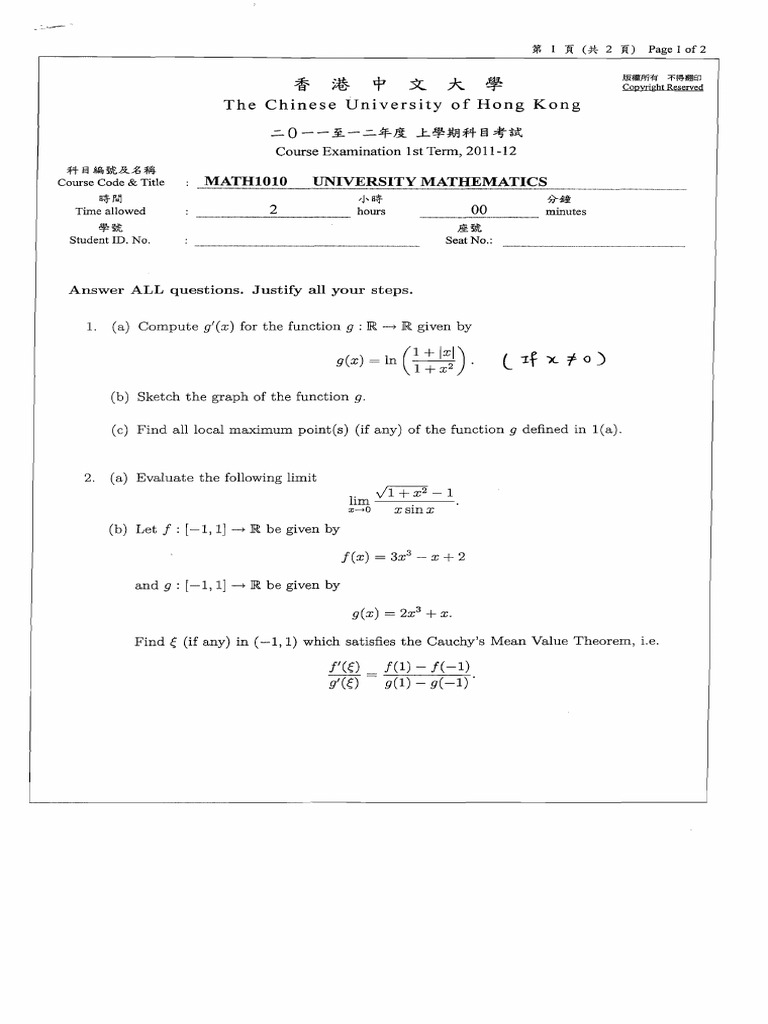 11 sem1 | PDF | Mathematical Analysis | Mathematics