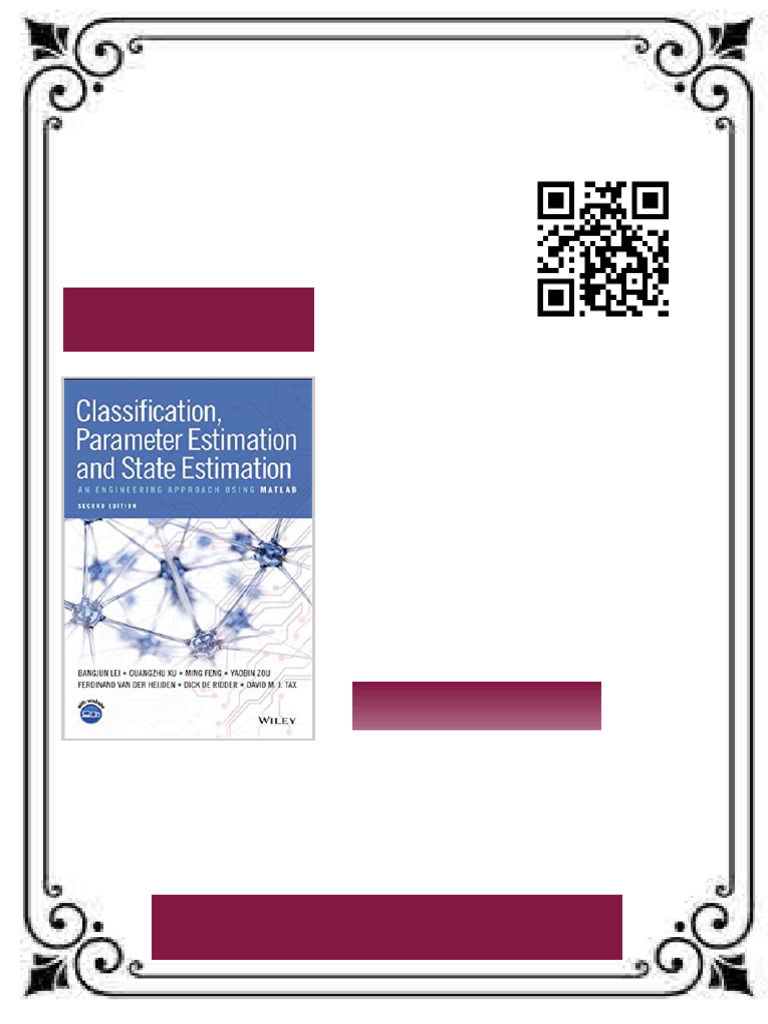 Classification Parameter Estimation and State Estimation An Engineering ...