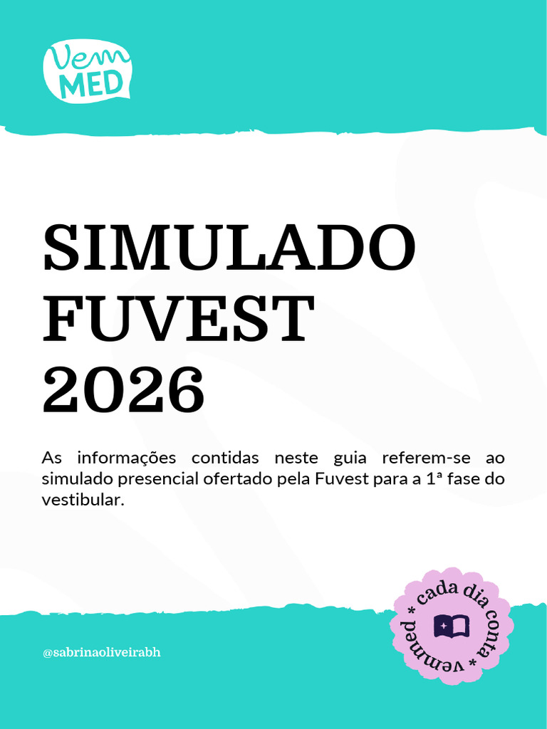 Simulado FUVEST 2026 | PDF