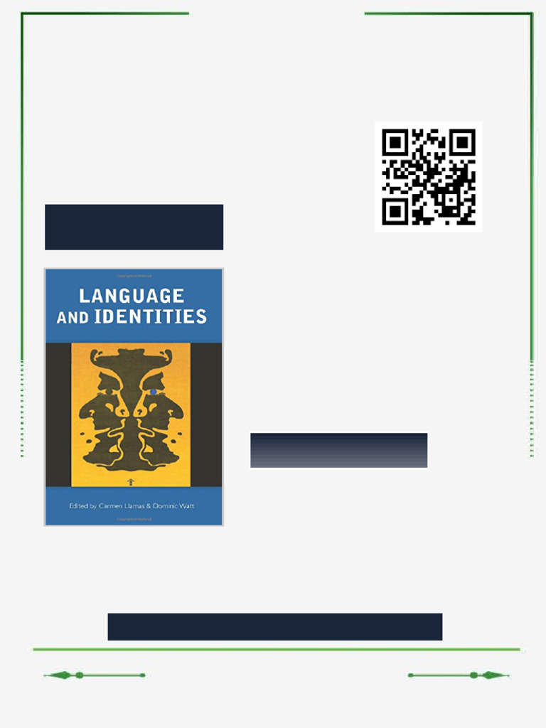 Language and Identities 1st Edition Llamas Ebook Downloadable Instantly ...